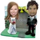 make your own bobblehead wedding cake toppers