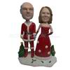 Custom Santa Claus wedding cake bobbleheads