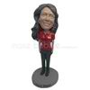 Custom red t-shirt bobbleheads