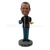 Personalized Custom black t-shirt bobble heads