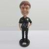 Personalized custom police man bobble heads