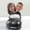 Personalized custom lovers in car bobbleheads