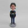 Personalized custom blue jeans bobblehead