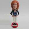 Personalized custom white pants bobbleheads