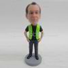 Personalized custom Dad in work bobbleheads