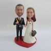 Personalized custom sweet wedding cake bobbleheads