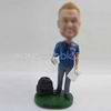 Personalized custom man with Coffee bobbleheads