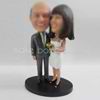 Personalized custom happiness wedding cake bobble head