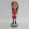 Personalized custom red dress bobblehead