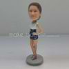 Personalized custom fashion girl bobble heads