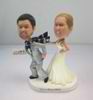 Customzed funny wedding cake bobbleheads