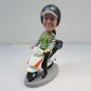 Personalized custom female with moto bobbleheads