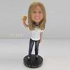 Personalized custom female fans bobbleheads