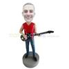 Custom man and guitar bobblehead