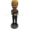 Custom work woman bobblehead