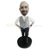 Custom Gray vest bobbleheads