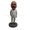 Custom white t-shirt bobblehead