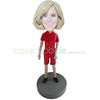 Red shorts female personal bobbleheads