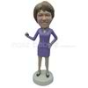 Custom work woman bobbleheads