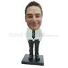 Personalized custom white shirt bobbleheads