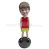 Custom Red vest female bobbleheads