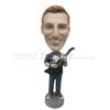 Custom man and bass bobble head