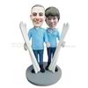 Custom Skiing couple bobbleheads