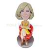 Personalized custom fashion lady bobbleheads