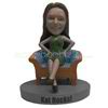 Custom Woman sitting on the sofa bobbleheads