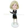 Personalized custom fashion lady bobble heads