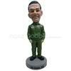 Custom green clothes bobbleheads