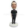 Custom black clothes bobbleheads