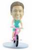 Custom Man With Bicycle Bobblehead