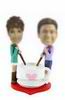 Custom Big cup couples Bobblehead