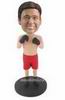 Custom male boxer bobbleheads