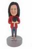 Custom female photographer bobbleheads