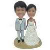 Personalized custom bride and groom wedding cake topper