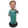 Custom bobbleheads lady singer with mic