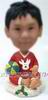 Personalized custom little boy and his ball in hand bobblehead