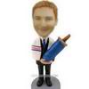 Personalized custom religious bar mitzvah boy bobblehead 