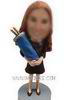 Personalized custom religious bar mitzvah girl bobblehead 