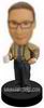 Personalized custom glasses man holding the coffee cup bobblehead 