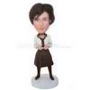 Waitress in working suit custom bobbleheads