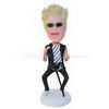 Male singer is addicted to singing custom bobbleheads