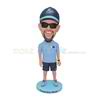 Personalized customized runner man bobblehead