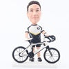 Custom man with bicycle bobblehead