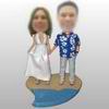 Beach Couple sweet couple bobble head doll