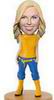 Female bobble head doll with yellow boots