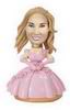 The party girl bobblehead with  a pink dress