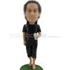 Black clothes bobble heads